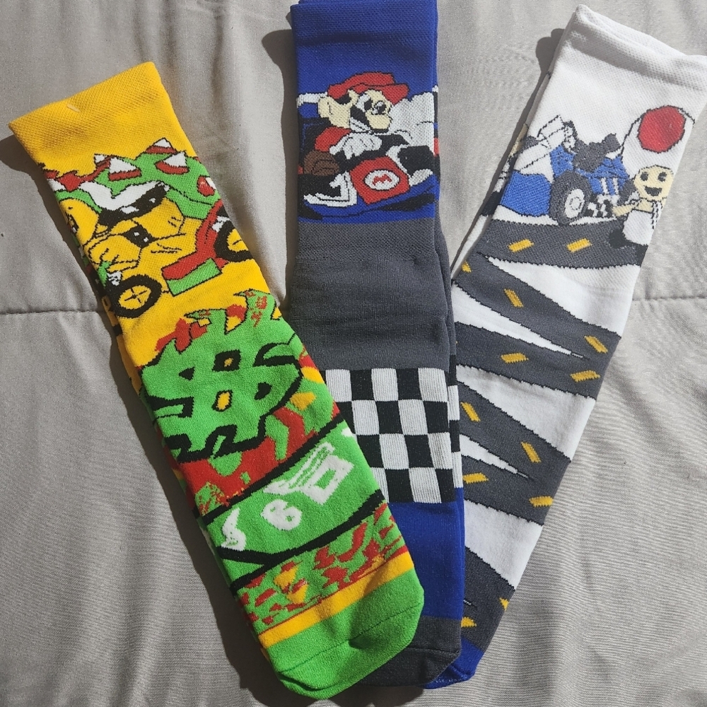 Colorful Casual Socks Yellow Blue
